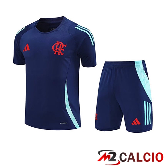 Insieme T Shirt Allenamento Flamengo Bambino Blu Reale 2025/2026