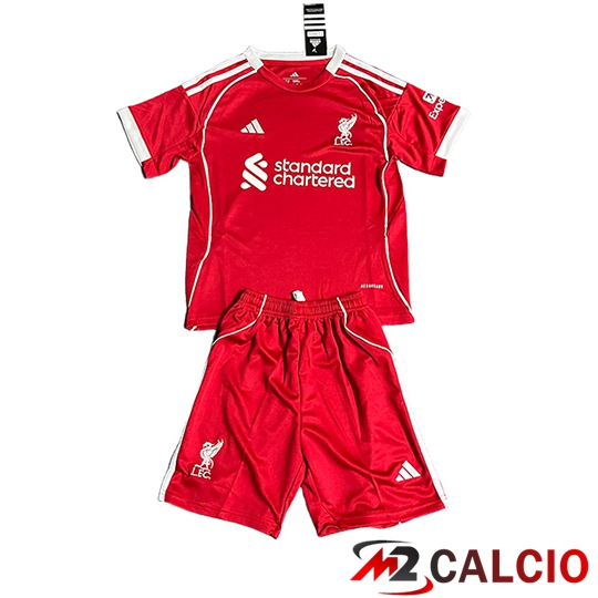 Maglie Calcio Liverpool Bambino Prima 2025/2026
