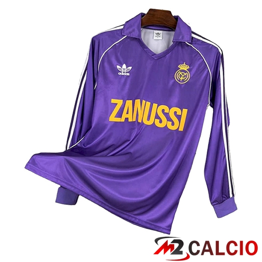 Maglie Calcio Real Madrid Retro Terza Manica Lunga 1984/1985