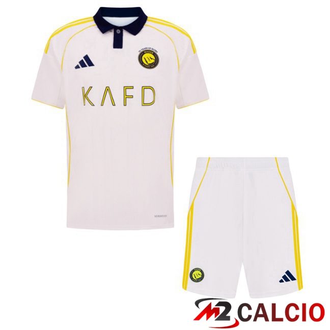 Maglie Calcio Al-Nassr FC Bambino Terza Bianco 2025/2026