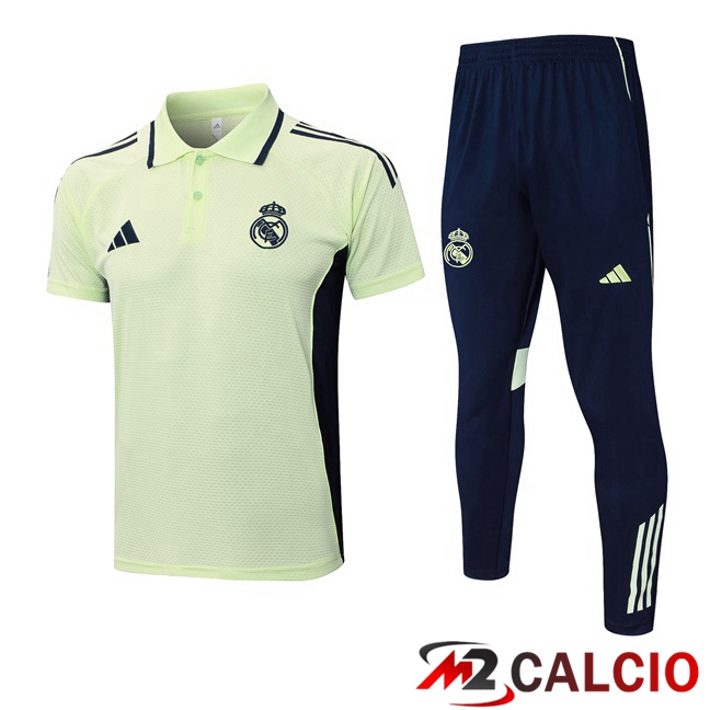Insieme Polo Real Madrid + Pantaloni Verde 2025/2026