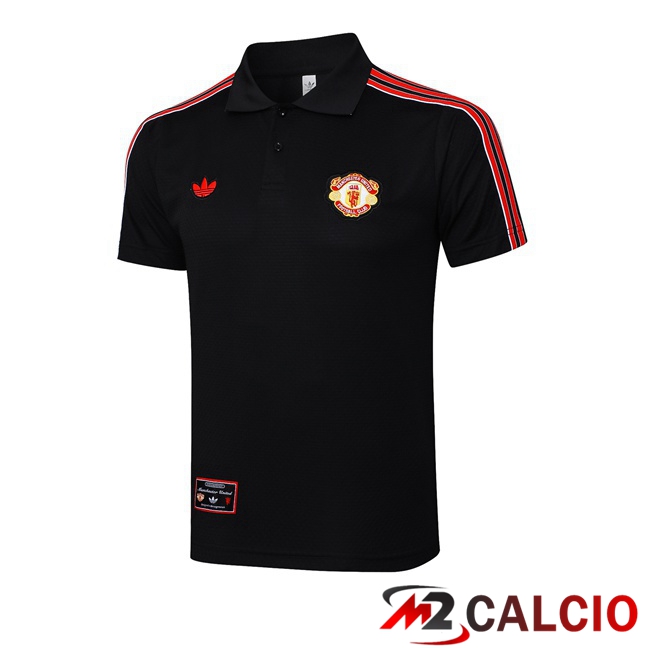 Maglia Polo Manchester United Nero 2025/2026