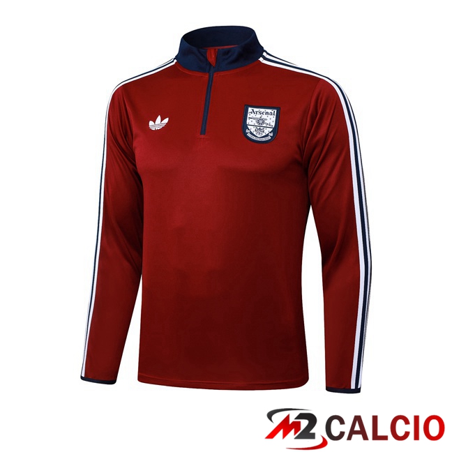 Felpa Allenamento Arsenal Rosso 2025/2026