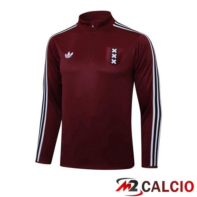 Felpa Allenamento AFC Ajax Rosso 2025/2026