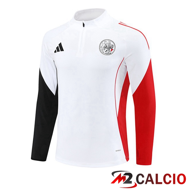 Felpa Allenamento AFC Ajax Bianco 2025/2026
