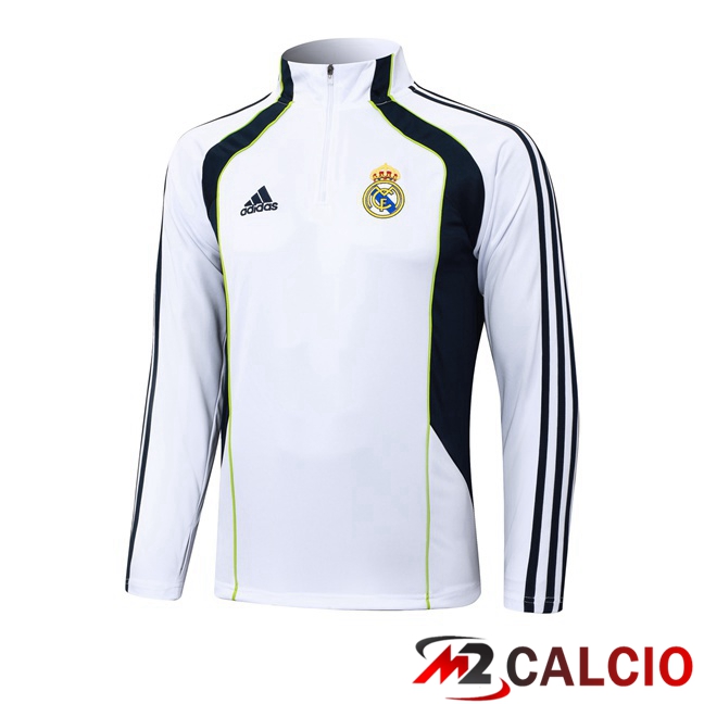 Felpa Allenamento Real Madrid Bianco 2025/2026