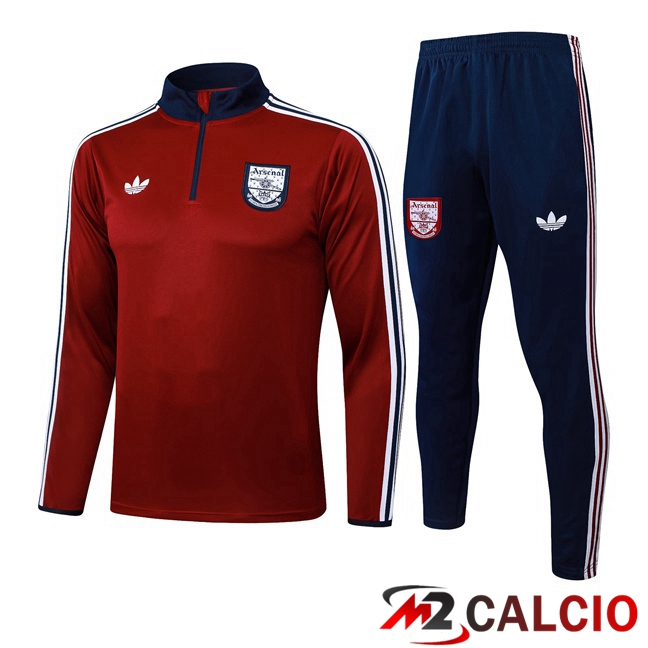 Insieme Tuta Calcio Arsenal Rosso 2025/2026