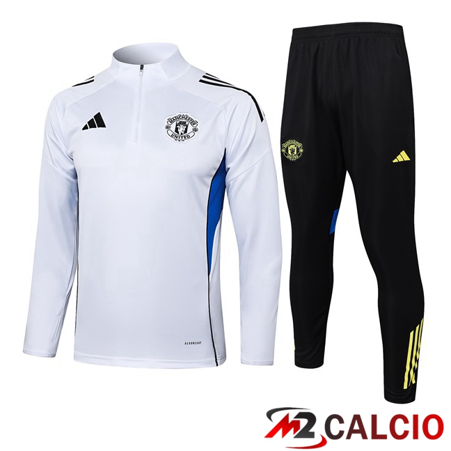 Insieme Tuta Calcio Manchester United Bianco 2025/2026