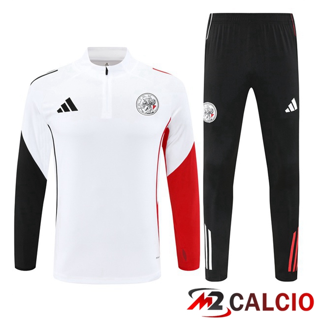 Insieme Tuta Calcio AFC Ajax Bianco 2025/2026
