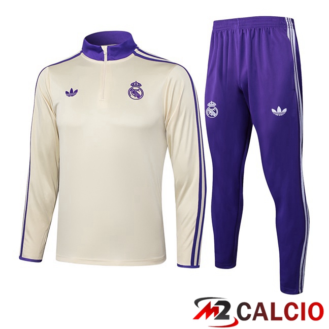 Insieme Tuta Calcio Real Madrid Giallo 2025/2026