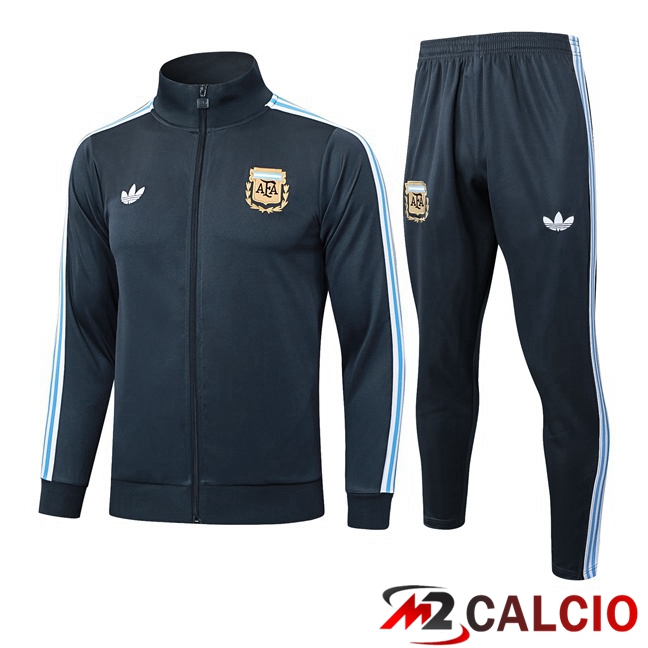 Insieme Tuta Calcio - Giacca Argentina Grigio 2025/2026