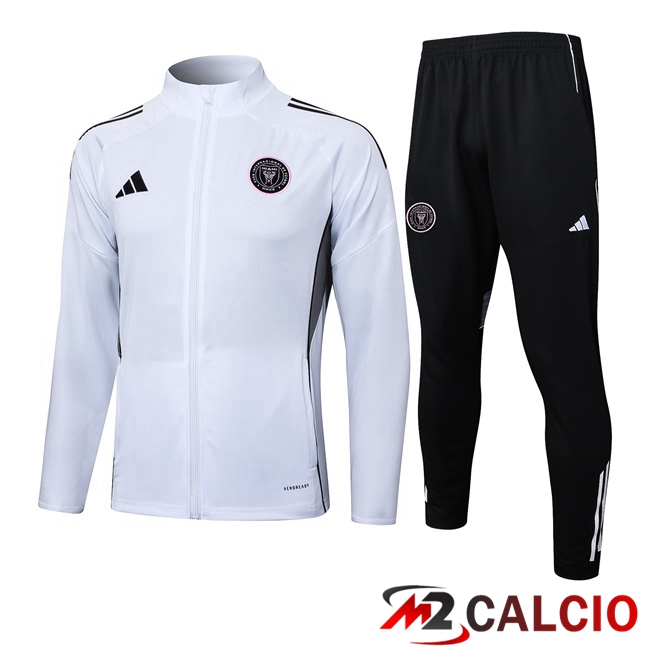 Insieme Tuta Calcio - Giacca Inter Miami CF Bianco 2025/2026