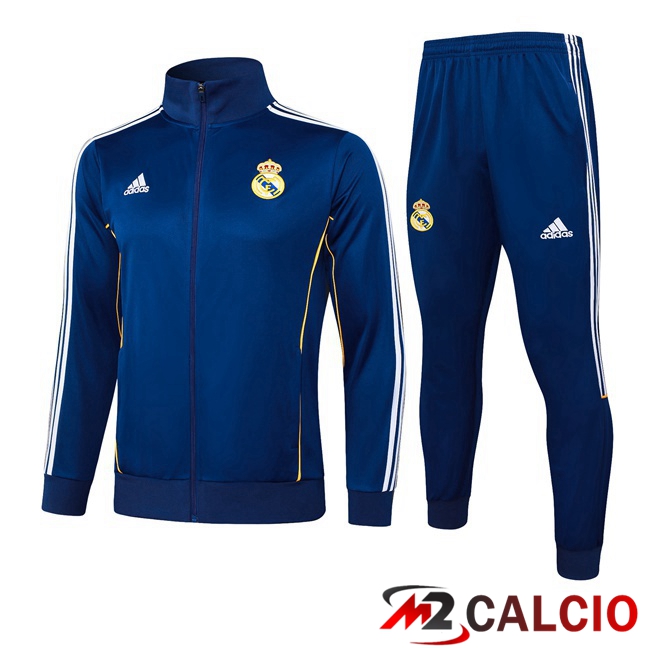 Insieme Tuta Calcio - Giacca Real Madrid Blu Reale 2025/2026