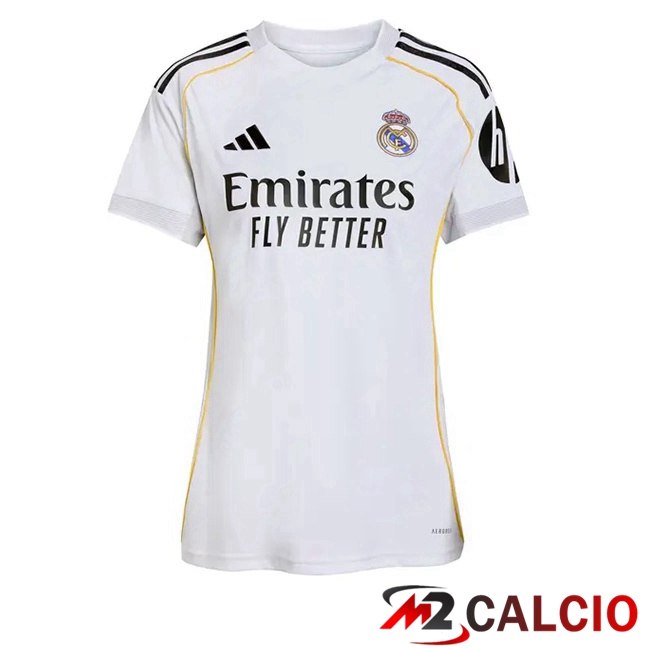 Maglie Calcio Real Madrid Donna Prima Bianco 2025/2026