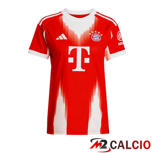 Maglie Calcio Bayern Monaco Donna Prima Rosso 2025/2026