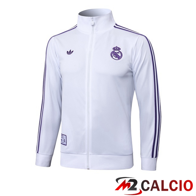 Giacca Calcio Real Madrid Bianco 2025/2026
