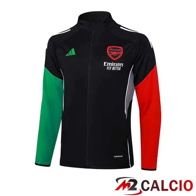 Giacca Calcio Arsenal Nero Rosso Verde 2025/2026