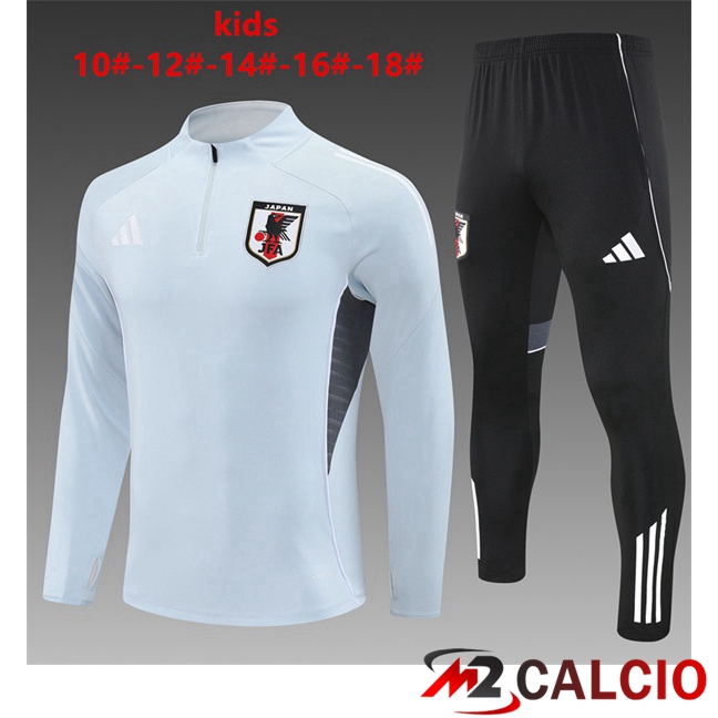 Insieme Tuta Calcio Giappone Bambino Grigio 2025/2026