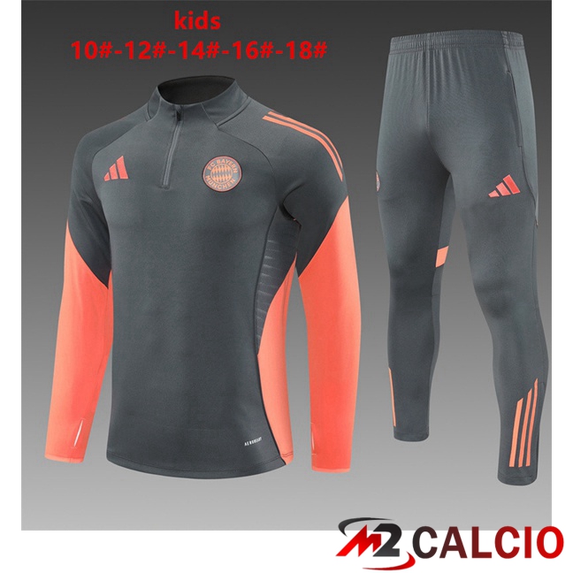 Insieme Tuta Calcio Bayern Monaco Bambino Grigio 2025/2026