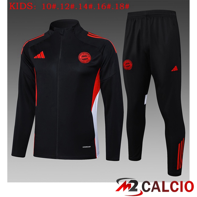 Insieme Tuta Calcio - Giacca Bayern Monaco Bambino Nero 2025/2026