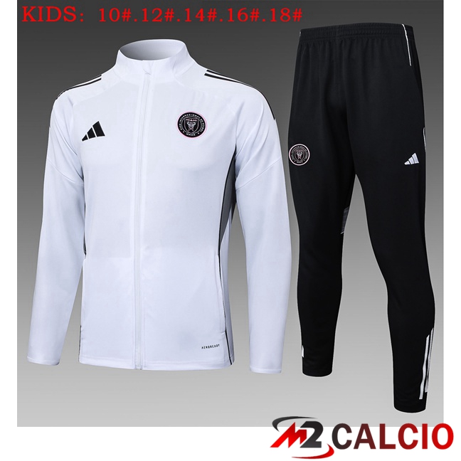 Insieme Tuta Calcio - Giacca Inter Miami CF Bambino Bianco 2025/2026