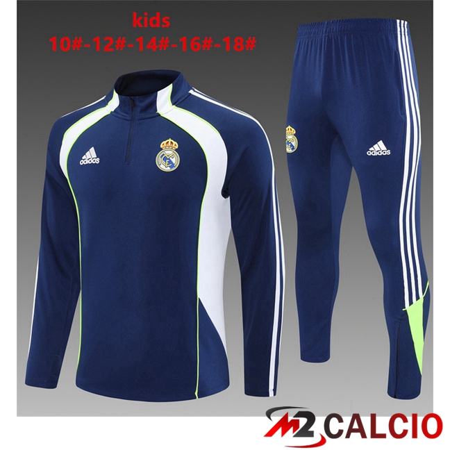 Insieme Tuta Calcio Real Madrid Bambino Blu Reale 2025/2026