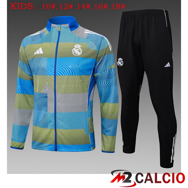 Insieme Tuta Calcio - Giacca Real Madrid Bambino Blu 2025/2026