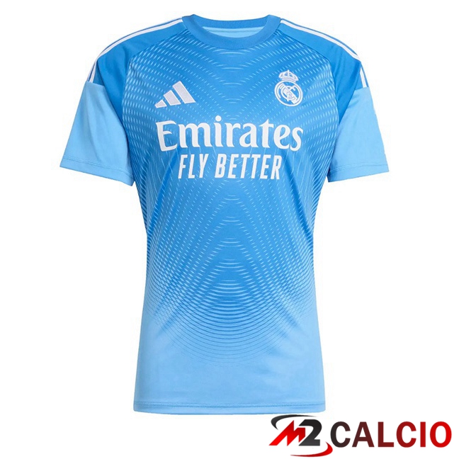Maglie Calcio Real Madrid Portiere Blu 2025/2026