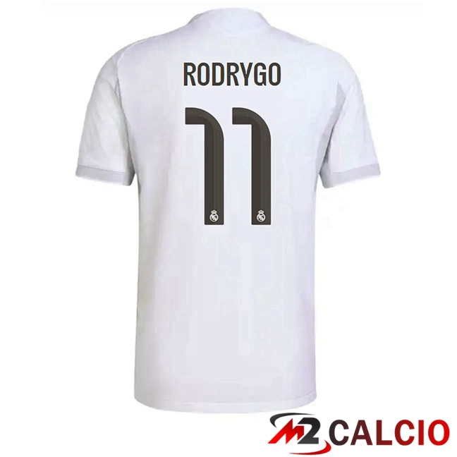 Maglie Calcio Real Madrid (Rodrygo 11) Prima Bianco 2025/2026