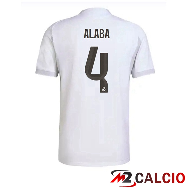 Maglie Calcio Real Madrid (Alaba 4) Prima Bianco 2025/2026