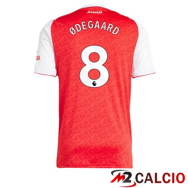Maglie Calcio Arsenal (ØDEGAARD 8) Prima Rosso Bianco 2025/2026