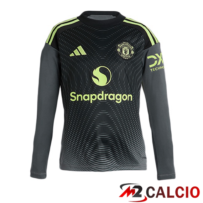Maglie Calcio Manchester United Portiere Manica Lunga Nero 2025/2026