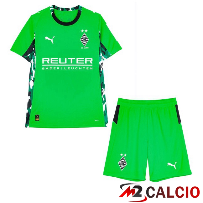 Maglie Calcio Monchengladbach Bambino Seconda Verde 2025/2026