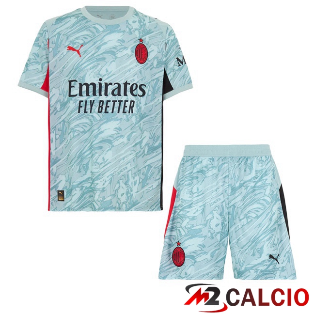 Maglie Calcio AC Milan Bambino Portiere Blu 2025/2026