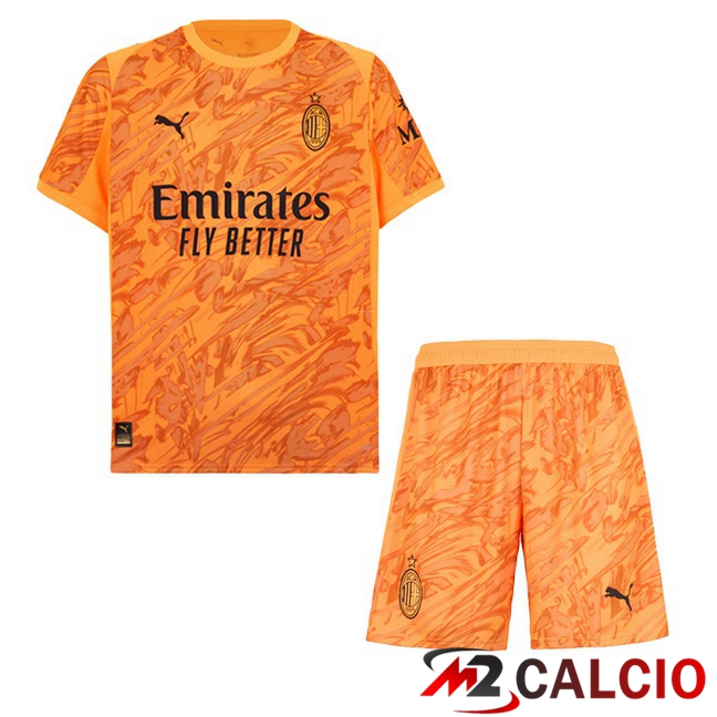 Maglie Calcio AC Milan Bambino Portiere Arancia 2025/2026