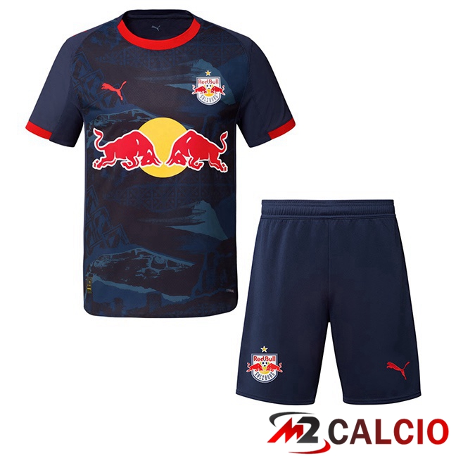 Maglie Calcio FC Red Bull Salzburg Bambino Seconda Blu Reale 2025/2026