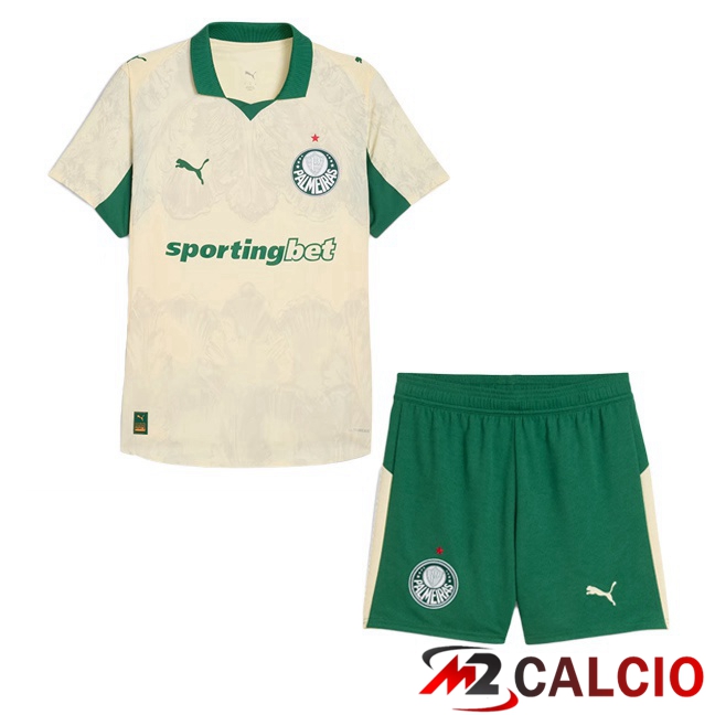 Maglie Calcio Palmeiras Club World Cup Bambino Prima Giallo 2025/2026