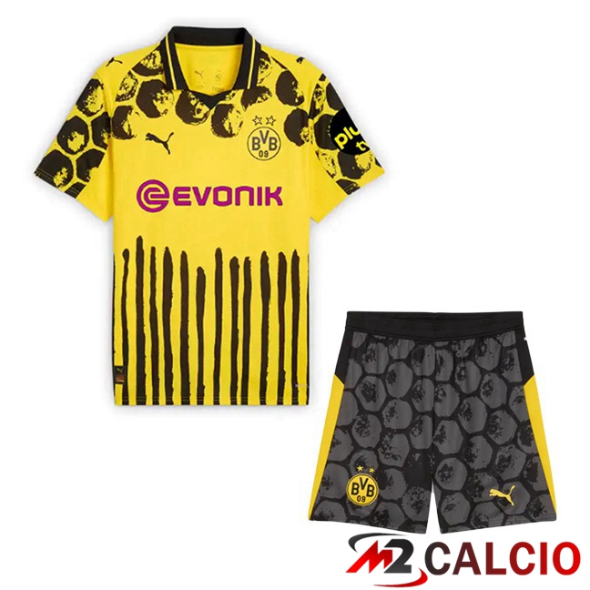 Maglie Calcio Dortmund BVB Club World Cup Bambino Prima Giallo Nero 2025/2026