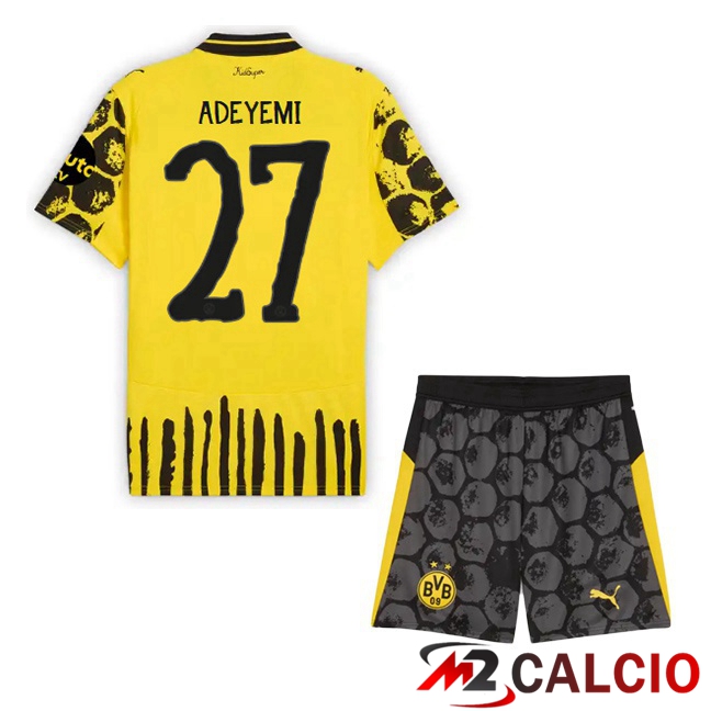 Maglie Calcio Dortmund BVB Club World Cup (Adeyemi 27) Bambino Prima Giallo Nero 2025/2026