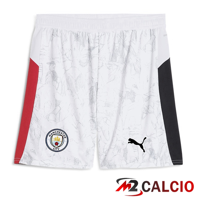 Pantaloncini Calcio Manchester City Club World Cup Prima Bianco 2025/2026