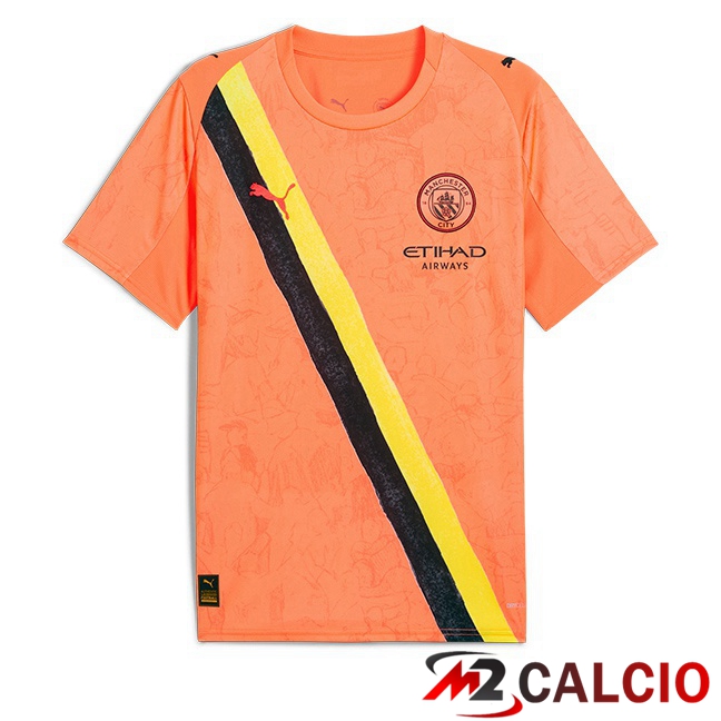 Maglie Calcio Manchester City Club World Cup Portiere Arancia 2025/2026