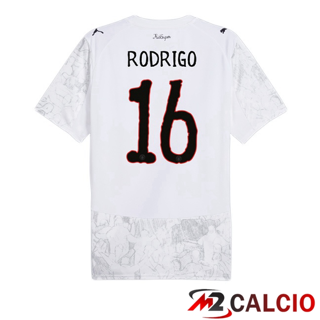 Maglie Calcio Manchester City Club World Cup (Rodrigo 16) Prima Bianco 2025/2026