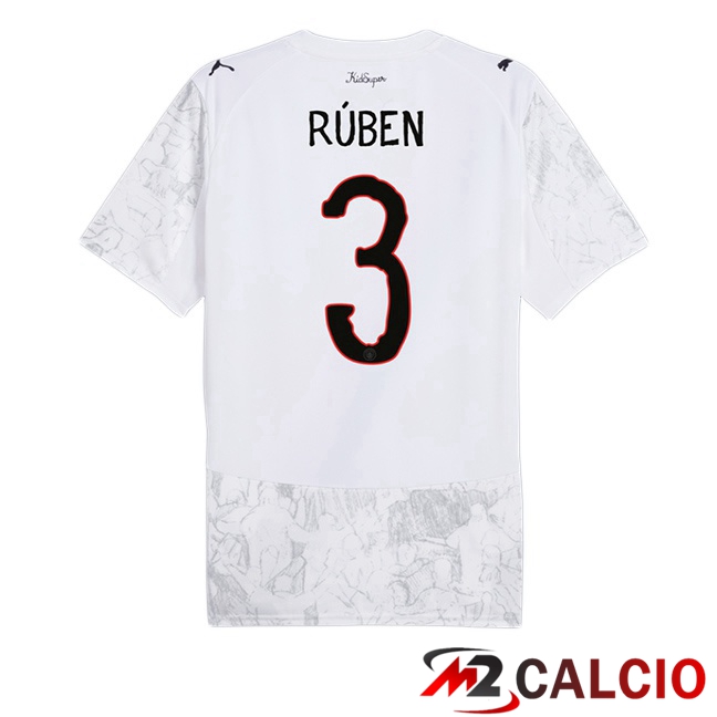 Maglie Calcio Manchester City Club World Cup (Ruben Dias 3) Prima Bianco 2025/2026