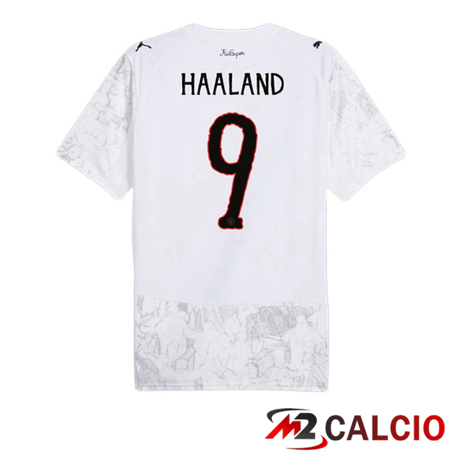 Maglie Calcio Manchester City Club World Cup (Erling Haaland 9) Prima Bianco 2025/2026