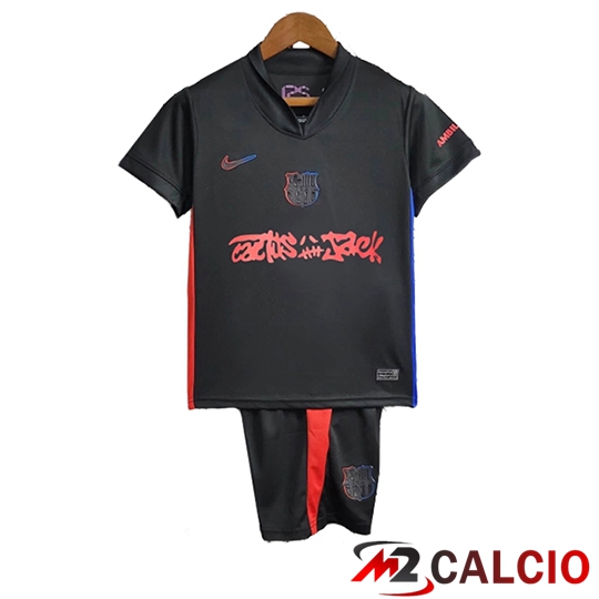 Maglie Calcio Barcellona Bambino x Travis Scott Seconda 2024/2025