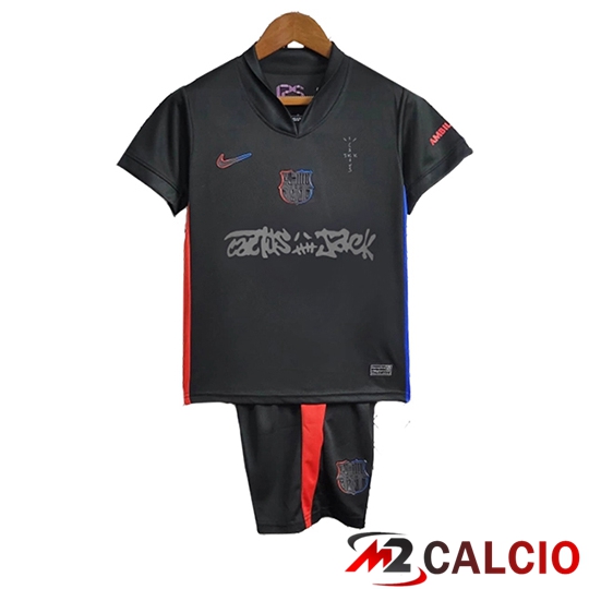 Maglie Calcio Barcellona Bambino x Travis Scott Seconda 2024/2025