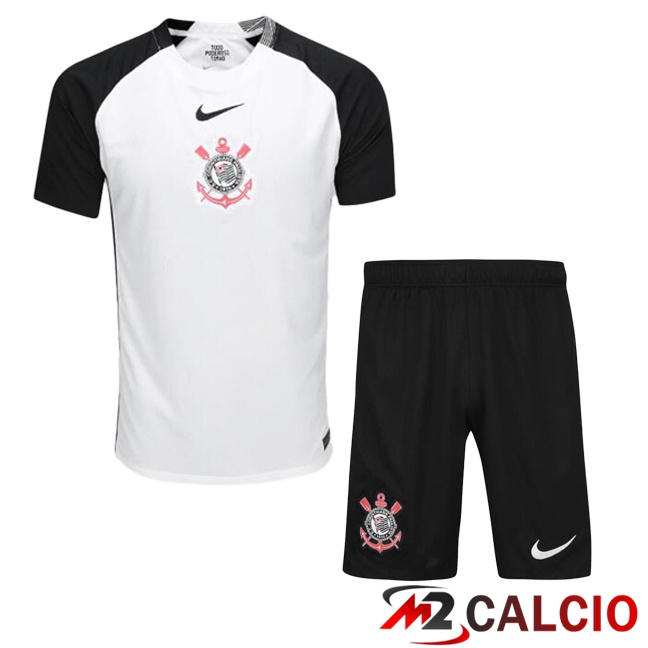 Maglie Calcio Corinthians Bambino Prima Bianco 2025/2026