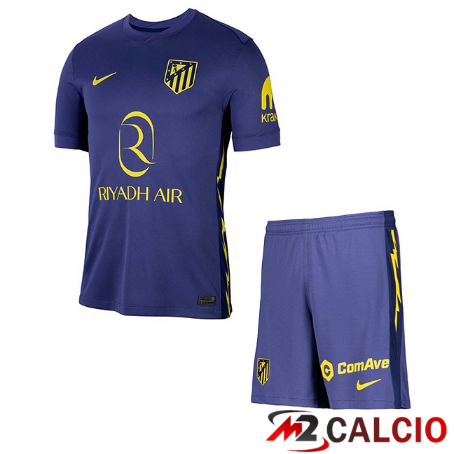 Maglie Calcio Atletico Madrid Bambino Seconda Blu Reale 2025/2026