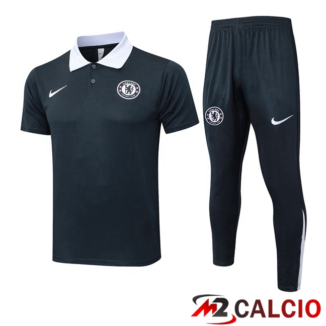 Insieme Polo FC Chelsea + Pantaloni Grigio 2025/2026
