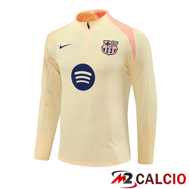 Felpa Allenamento FC Barcellona Giallo 2025/2026